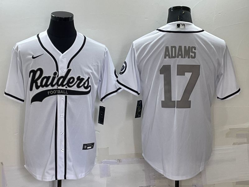 Men Oakland Raiders 17 Adams White 2022 Nike Co branded NFL Jersey